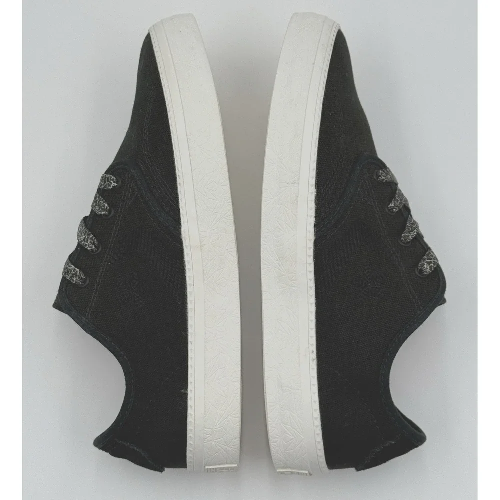 Converse Cons Canvas OX Black Men's Sz 9‎ Women's Sz 10.5 Embossed Rubber Bottom